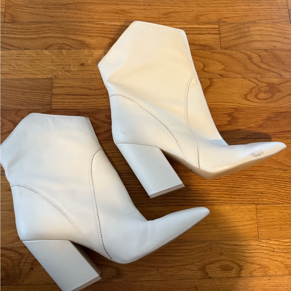 Dolce Vita Cream Heeled Boots
